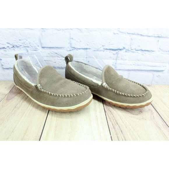 LL Bean Mountain Slippers Moccasin Dark Cement Size 7 M - Picture 5 of 9